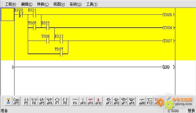 梯形图转换成语句表图片