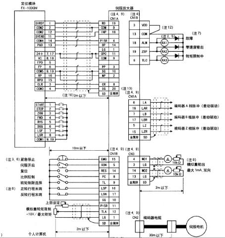 三菱j4伺服引脚接线图图片
