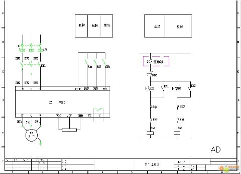 完成吊篮电机的正反转控制和软启动功能_接线图分享